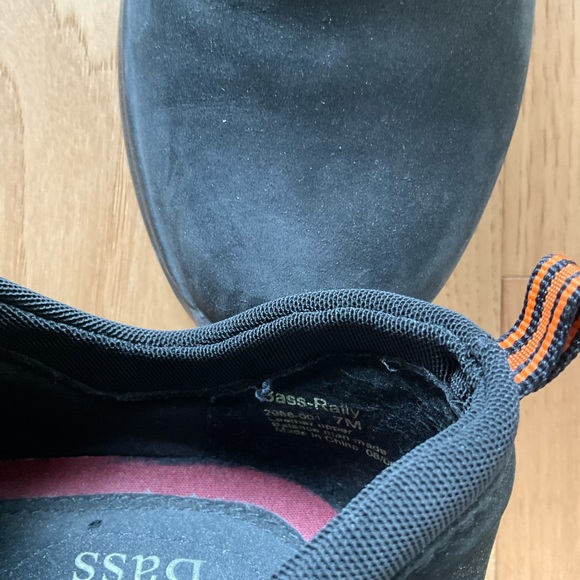 Bass Slide On Black Suede Bootie, Size 7 - Picture 6 of 8